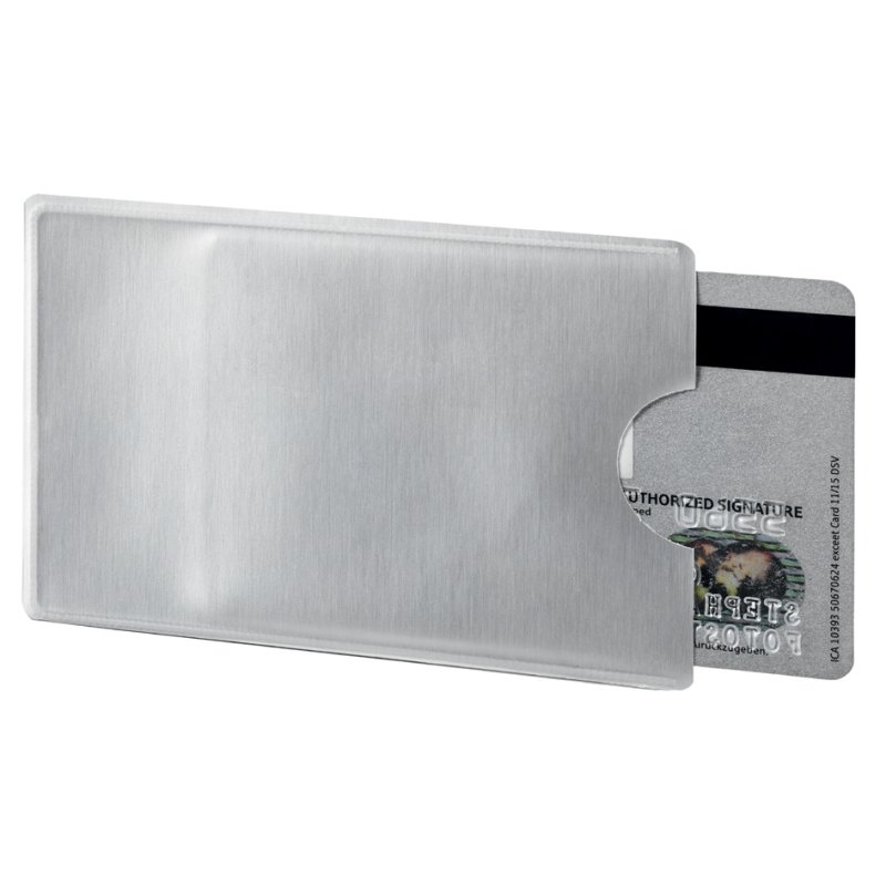 DURABLE Porte-cartes de crédit RFID, transparent, 86×54 mm, 3 pièces
